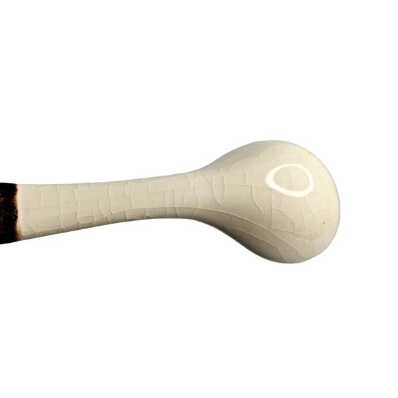 Vintage Hand Painted MCM Ceramic Mushroom Sugar Bowl Lid Matching Spoon Set - Picture 9 of 10